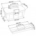 Prosperplast GREENBOX Plastový kufor na náradie transparentné, 300 x 167 x 150 mm N12G
