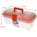 Prosperplast IceCube Plastový kufor na náradie transparentné, 398 x 200 x 186 mm N15ICE