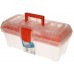 Prosperplast IceCube Plastový kufor na náradie transparentné, 398 x 200 x 186 mm N15ICE