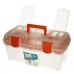 Prosperplast IceCube Plastový kufor na náradie transparentné, 458 x 257 x 227 mm N18ICE