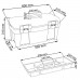 Prosperplast GREENBOX Plastový kufor na náradie transparentné, 597 x 285 x 320 mm N25G