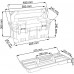 Prosperplast TITAN Plastový kufor na náradie žltý, 496 x 258 x 240 mm NT20AS