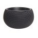 Prosperplast SPLOFY Bowl kvetináč 37cm, 9l, antracit DKSP370