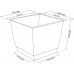 Prosperplast RATOLLA SQUARE Kvetináč s miskou 15cm, 2,5l, biela DRLK165