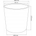 Prosperplast RATO ROUND Kvetináč 30cm, 15l, biely DRTUS300L