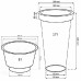 Prosperplast CLASSIC TOWER Kvetináč 30cm, 20l, terakota DPC30