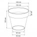 Prosperplast CUBE SHINE Kvetináč 14x12,4cm káva s mliekom DCUB140S