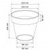 Prosperplast CUBE SHINE Kvetináč 25x22,1cm káva s mliekom DCUB250S