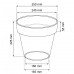Prosperplast CUBE Kvetináč 25x22,1cm antracit DCUB250