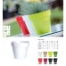 PROSPERPLAST CUBE SHINE Kvetináč 0,6l čierna DCUB110S