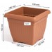 Prosperplast TERRA Kvetináč 19x19x16cm, 3,5l, antracit DKWT19