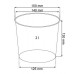 Prosperplast TUBUS SLIM Shine Kvetináč 15 cm, 3,3 l, biela DTUS150S