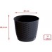 Prosperplast RATOLLA ROUND Kvetináč s miskou 30cm, 11l, antracit DRLO300
