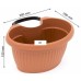 Prosperplast TERRA Kvetináč závesný na odkvapy, 28cm, 4l, antracit DTRY28