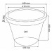 Prosperplast SUNNY Kvetináč 46cm, 28l, terakota DBSU46