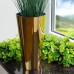 PROSPERPLAST TUBUS CHROME GOLD Kvetináč 2 / 3,3l, zlatá DGT150G