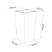 PROSPERPLAST URBI SQUARE Kvetináč 5 / 11,4l, tyrkys DURS200