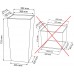 PROSPERPLAST URBI SQUARE Kvetináč 40 / 91,5l, čierna DURS400