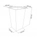 PROSPERPLAST RATO SQUARE SET Kvetináč samozavl. 8/16,3l, ratan antracit DRTS225S
