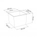 PROSPERPLAST RATO SQUARE SET Kvetináč samozavl. 8/16,3l, ratan antracit DRTS225S