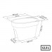 LOFLY Railing Kvetináč balkónový 12,3 l,39.6 x 26,6 x 25 cm, fuchsie DLOFR400