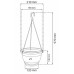 AGRO Kvetináč závesný 21cm, 2l, terakotová DAGW3-R624