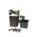 PROSPERPLAST RATO SQUARE SET Kvetináč samozavl. 8/16,3l, ratan antracit DRTS225S