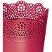 Prosperplast LACE kvetináč s čipkou 18 cm, limetka DLAC180