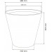 Prosperplast MATUBA Kvetináč 38,8x37cm biely DBMA400