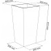 PROSPERPLAST URBI SQUARE Kvetináč 21 / 49l, bordo DURS325