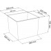PROSPERPLAST URBI SQUARE Kvetináč 21 / 49l, bordo DURS325