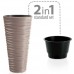 Prosperplast SAND SLIM kvetináč 39x75cm antracit DPSA400
