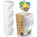 Prosperplast SORTIBOX Sada 4 odpadkových košov 4x25l, biela IKWB25S4