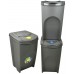 Prosperplast SORTIBOX Sada 3 odpadkových košov 3x35l, šedý kameň IKWB35S3