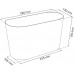 Prosperplast LACE kvetináč s čipkou 28,5 x 13,5 cm, svetlo modrá DLAC285