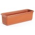 PROSPERPLAST FLORKA Truhlík 50x16,5x14cm, 7l, hnědá ISFL500