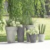 Prosperplast TUBUS SLIM BETON Effect Kvetináč s vkladom 20cm, 8l, krém DTUS200E