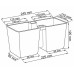 Prosperplast TWINS CUBE Kvetináč na bylinky 24,4x11x12cm, betón DTC245