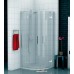 RONAL PU4P Pur štvrťkruh s dvojkrídl. dverami,rad55,100cm,chróm/CristalPerly PU4P551001044