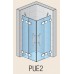RONAL PUE2 Pur dvojdielny rohový vstup L-kov, <2m, ľavý, chróm / Mastercarré PUE2GSM21030