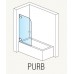 RONAL PURB Pur jednodielna vaňová zástena, 80cm, vpravo, chróm / zrkadlové PURBD08001053