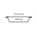PYREX Zapekacia misa hranatá RED 21 x 14 cm