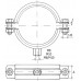 RABOVSKÝ Objímka LUPD M8 / M10 2 1/2", 73-79 mm dvojdielna 12222075