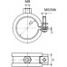 RABOVSKÝ Objímka LUPJ 4 ", 110 mm jednodielna 11010110