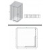 RAVAK MATRIX MSRV4-90 / 90 Sprchový kút rohový white + Transparent 1WV77100Z1