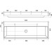 RAVAK NATURAL DUO 1200 Umývadlo 120 x 45 cm, biele XJO01212000