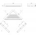 RAVAK SLIM C Polička 290 x 206 x 22 mm čierna/chróm X07P576