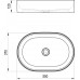 RAVAK CERAMIC 550 O SLIM Umývadlo keramické biele XJX01155001