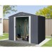 Riwall RMSA 6x8 Anthracite - záhradný domček kovový 2,4 x 1,7 m SD-X0608-H170C-A