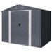 Riwall RMSA 6x8 Anthracite - záhradný domček kovový 2,4 x 1,7 m SD-X0608-H170C-A
